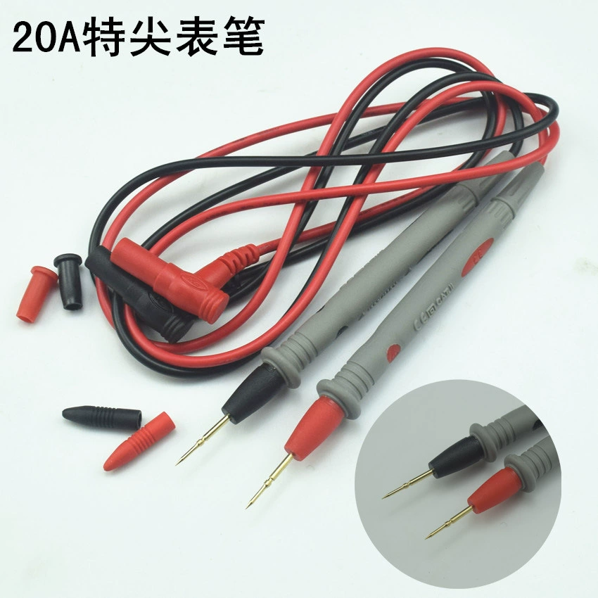 Ручка цифрового мультиметра Чрезвычайно тонкая головка 1000V20A Высокоточная позолоченная медная игла Цифровой мультиметр Pen Line