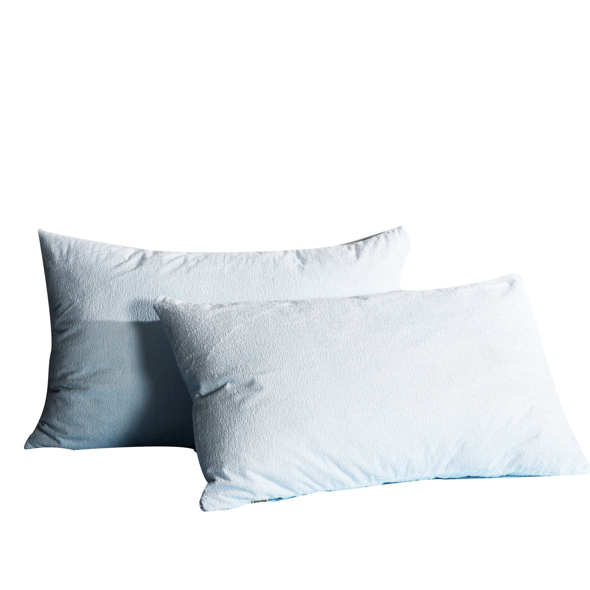 Amazon exportación algodón funda de almohada impermeable anti-saliva almohada toalla látex funda de almohada impermeable anti-ácaro par