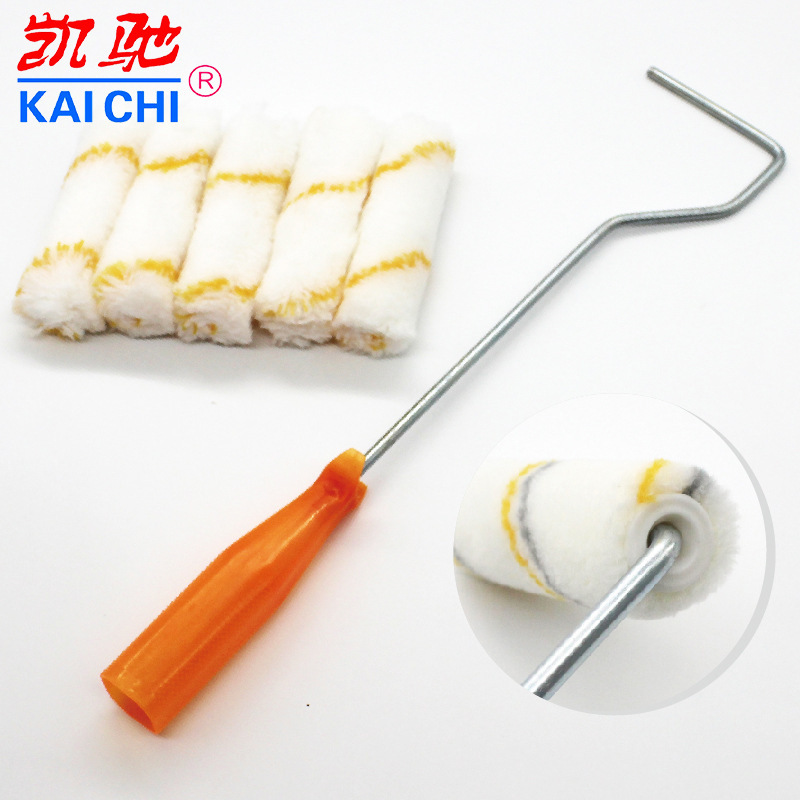 源头厂家直销长柄18寸油漆滚筒刷4寸迷你拇指滚刷长柄滚筒