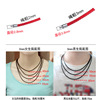 Black necklace cord, pendant, woven strap, emerald jewelry suitable for men and women, wholesale