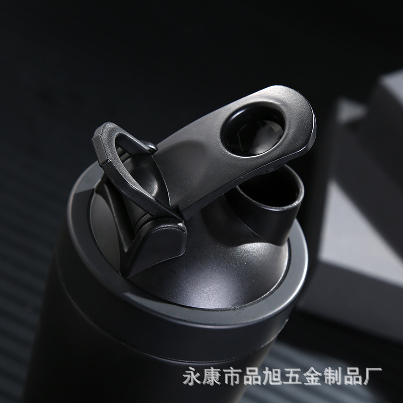 Doble 304 taza de vacío de acero inoxidable al por mayor proteína en polvo taza de batido deportes fitness personalizado taza de agua impresión de la insignia