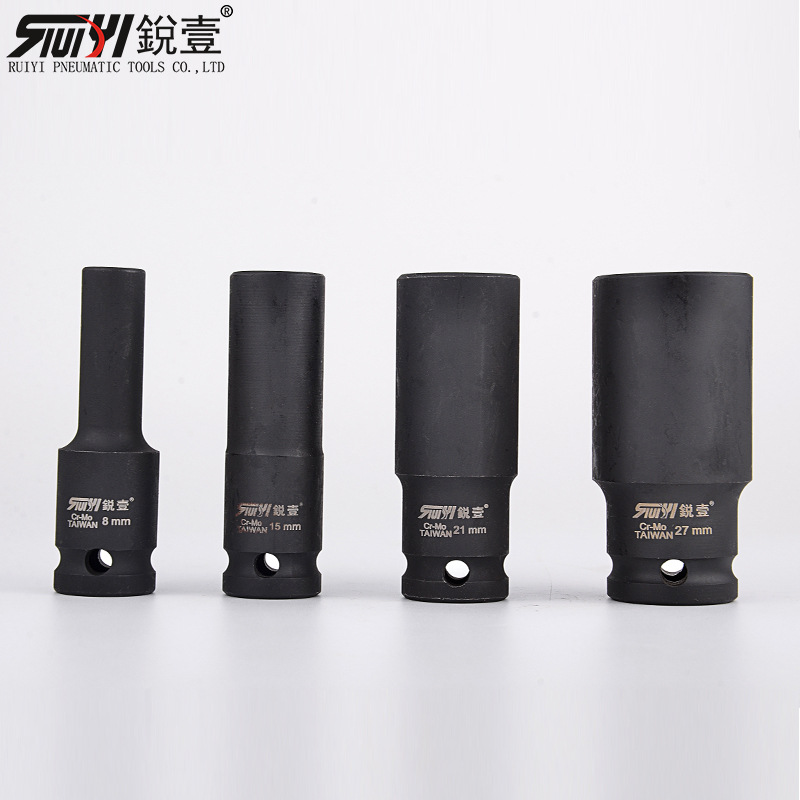锐壹风炮套筒1/2六角套筒78mm长汽车维修套筒重型气动套筒头8-32