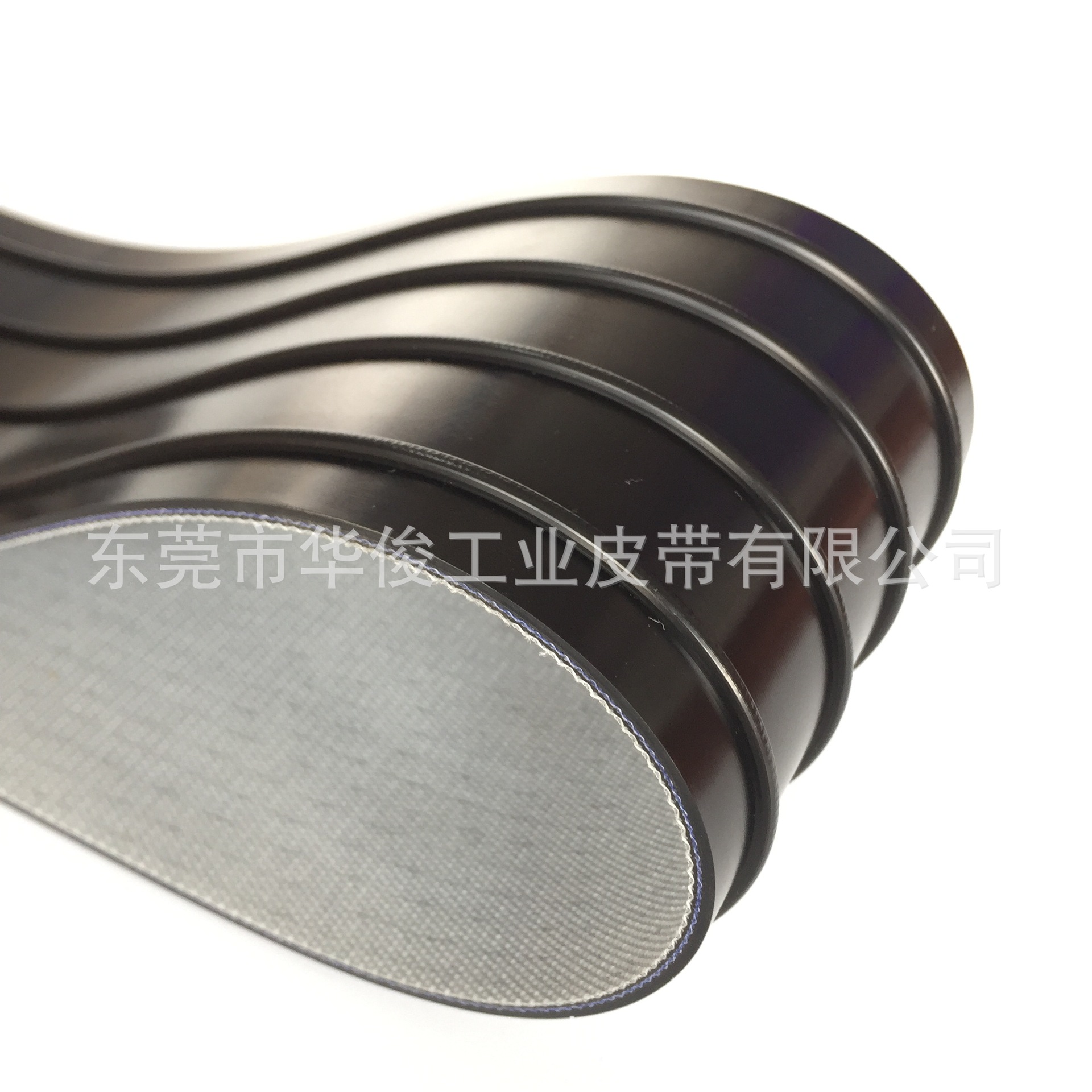 一体成型导条输送带  黑色PVC输送带 防滑耐磨输送带