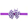 Children's wavy hairgrip with bow, headband, elastic hair accessory, European style, wholesale