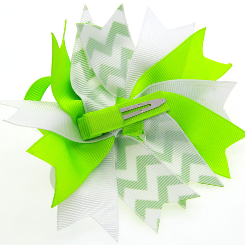 Foreign Trade Children Girls Bow Hair Clips Kids Hair Accessory Tail Edge Clips Bow Wave Hair Clips