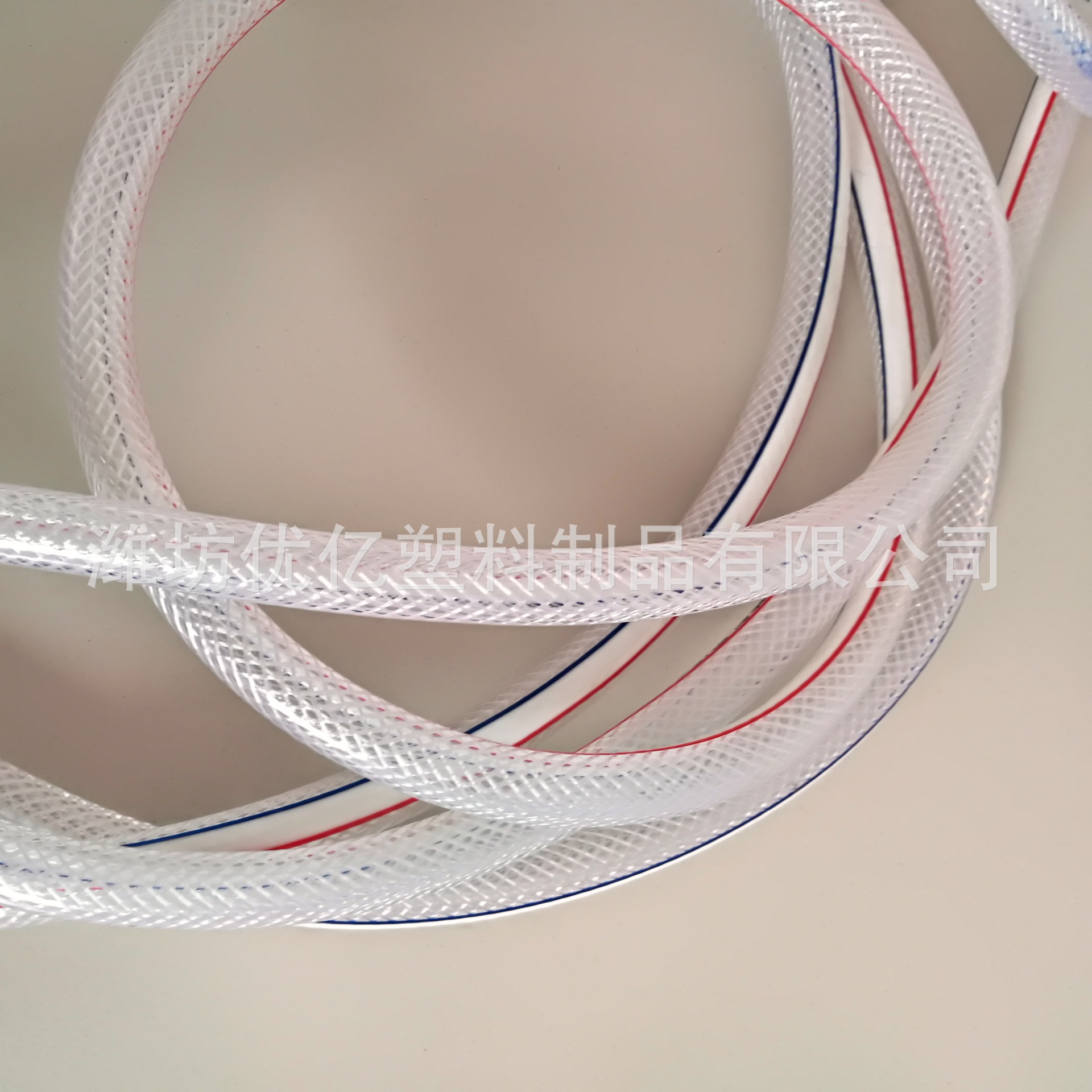 PVC纤维软管透明 塑料蛇皮软管 花园管耐磨 pvc软管 网纹软管