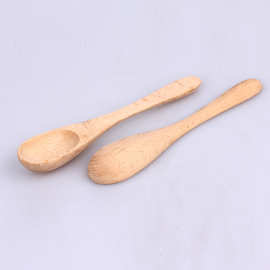 新中式木勺子实木小勺子搅拌勺长柄蜂蜜勺加厚竹勺