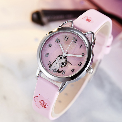 New style children's cute little watch girls boys belt fashion ladies electronic quartz watch