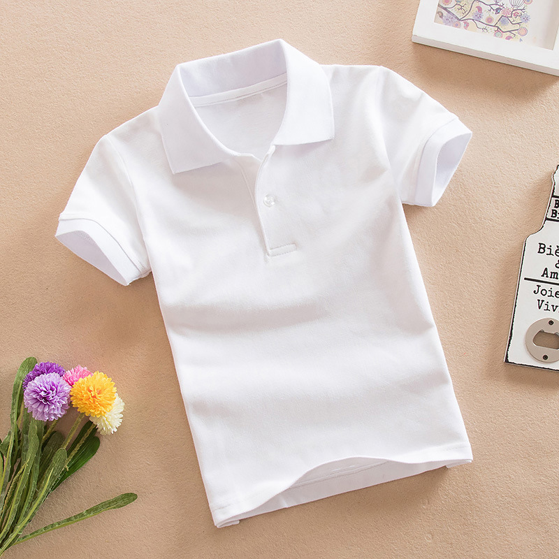 Polo Kids Kidsren's T-Shirt Polo Shirt School Uniform Customized Logo Unlabeled Embroider Printed Cotton Quality Polo