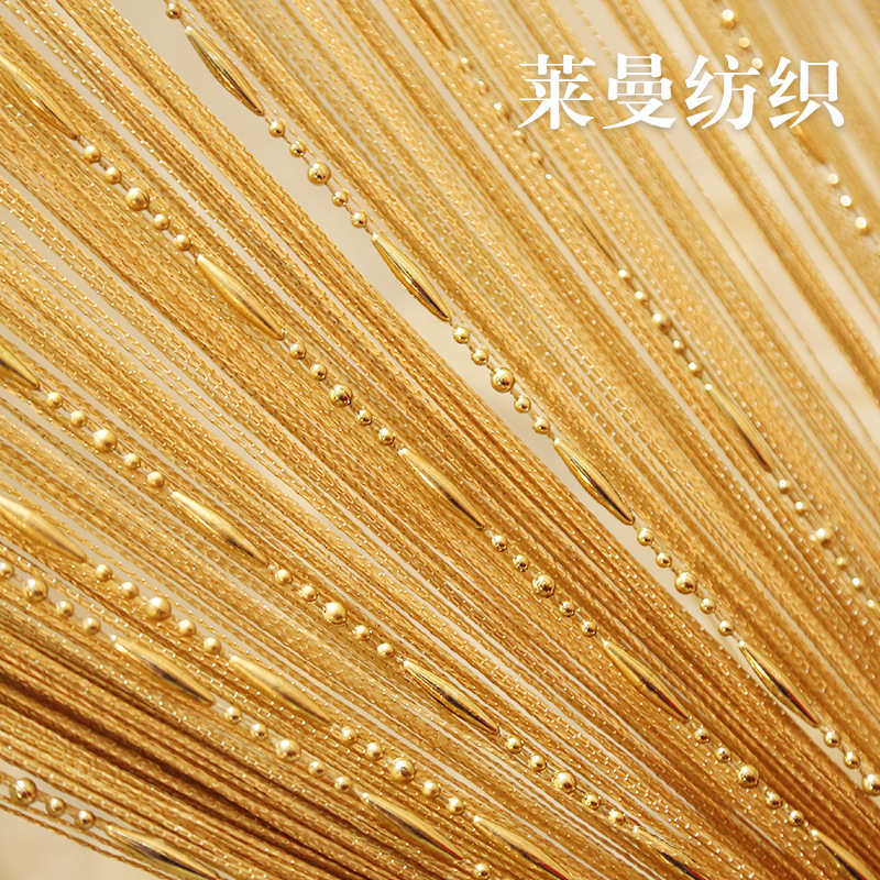 Factory wholesale 1 m * 2 m drop bead line curtain beauty salon shop chain bead curtain strip bead wedding curtain