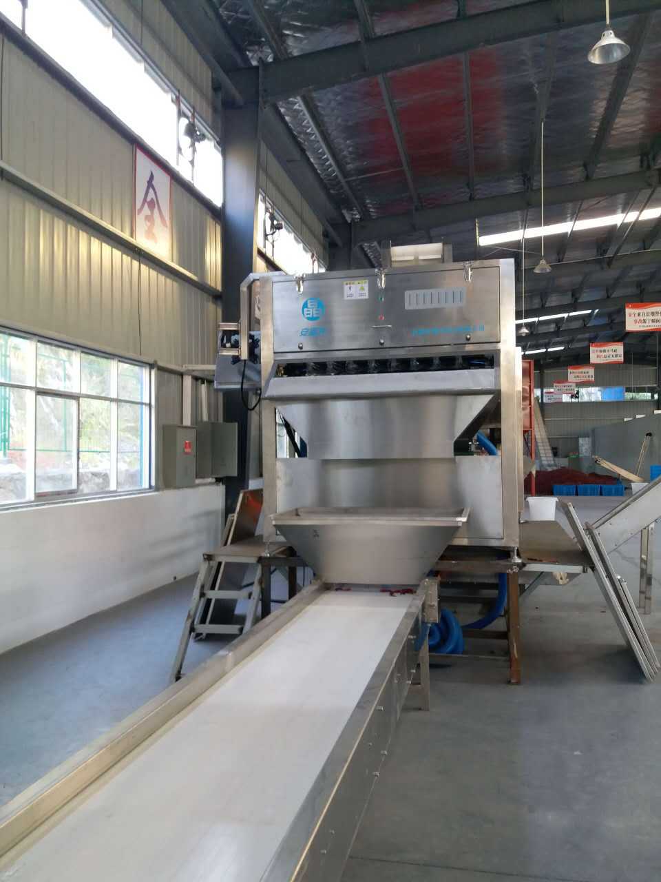 新款安晶龙辣椒色选机不锈钢高配印度辣椒选把大产量省人工高产