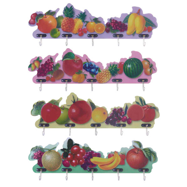 Creative Colorful 5-Pack Simple Adhesive Hooks, No Nails, No Drilling, Strong Adhesive for Kitchen, Bedroom, Behind the Door