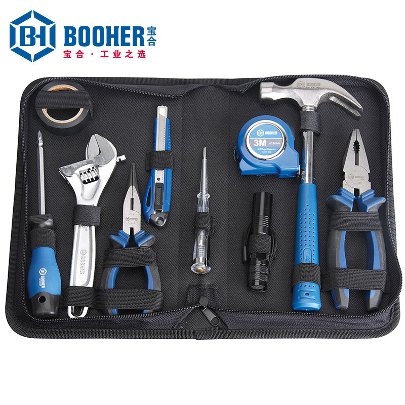 Booher宝合套装工具 10件通用维修工具组套 BH1810006