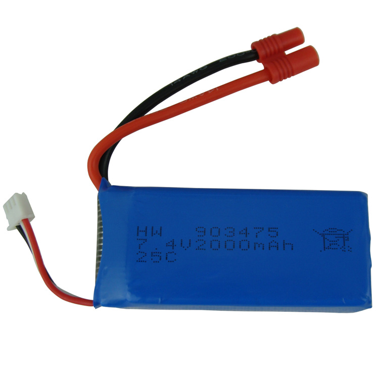 7.4V 2000mAH˾X8W903475㽶ͷ25Cŵ߱ʾۺ﮵