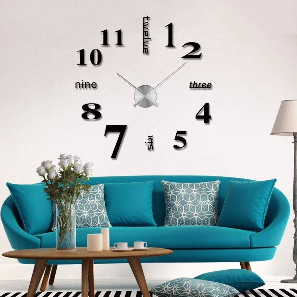 Reloj de pared acrílico DIY｜Diseño tridimensional｜Decoración del hogar｜Venta al por mayor