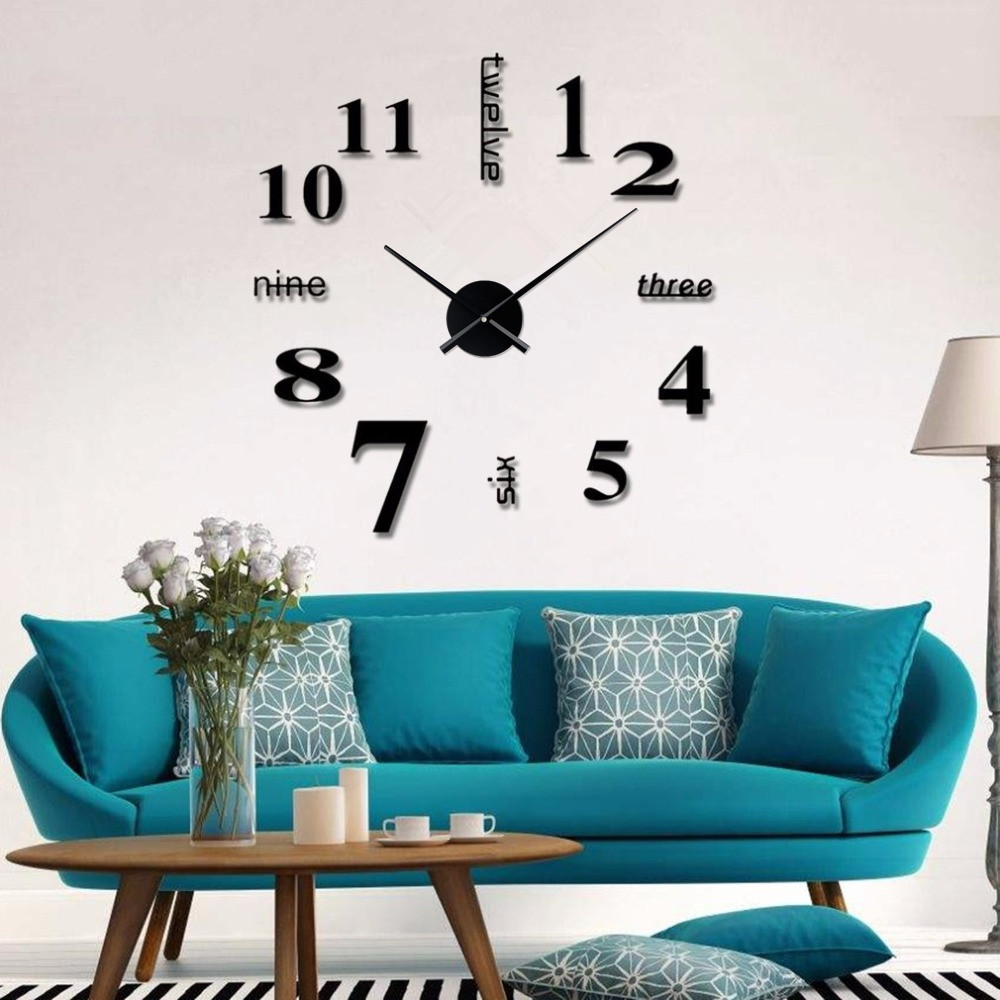 Reloj de pared acrílico DIY｜Diseño tridimensional｜Decoración del hogar｜Venta al por mayor