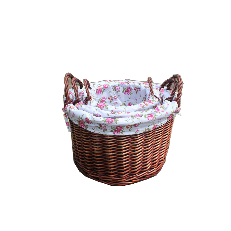 Dedo sauce pastoral trinchera cesta hogar cesta de almacenamiento con mango cesta de almacenamiento de escritorio subespacio marco organizador