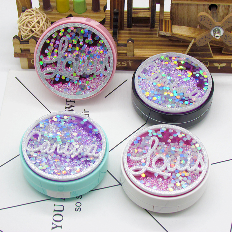 Hyun Fu independent contact lens box flash companion box beauty pupil box care box optional color