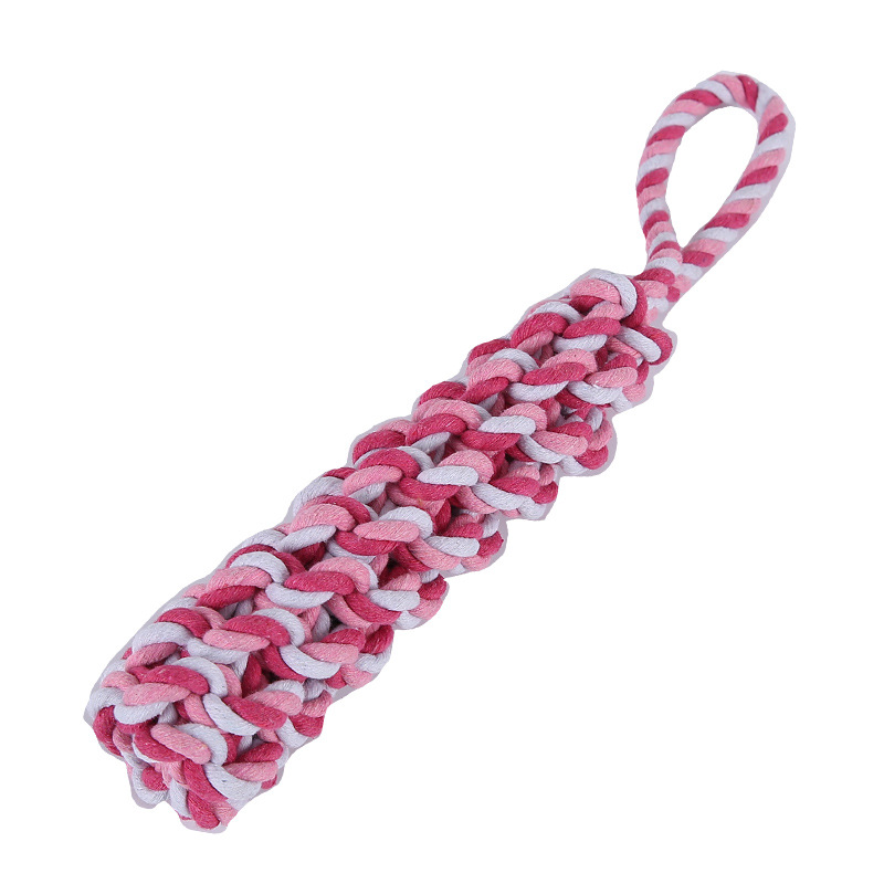 Fabricantes al por mayor juguetes de cordón para perros de maíz portátiles para perros de algodón para mascotas de dientes para perros