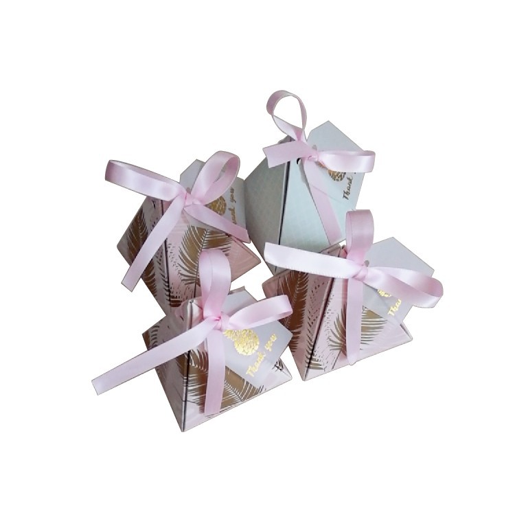 Estilo europeo piña hoja de la boda caja de dulces caja de regalo de boda personalizada caja de regalo de mano caja de dulces
