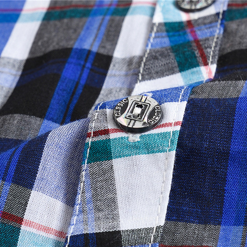  Summer New Arrival Boys' Fashion Plaid Short-Sleeved Shirt for Foreign Trade Children's Clothing Baby Tops Boys' Thin Shirts