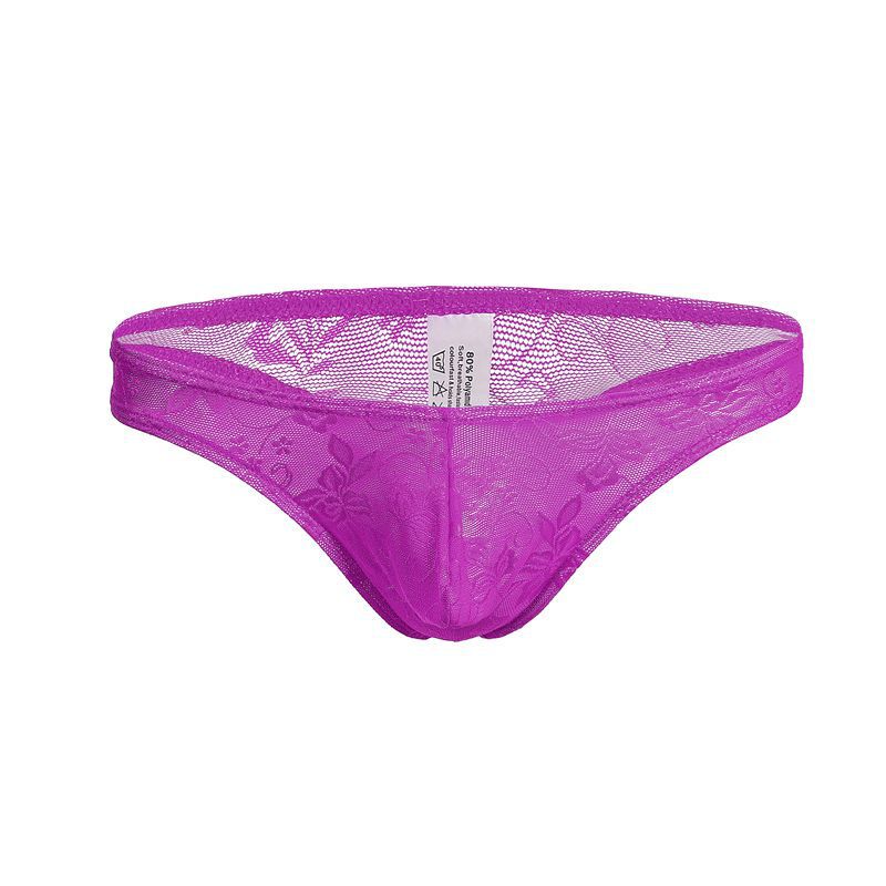 Men's Sexy Underwear Lace Thong Low-Waist Trendy Men's Fashionable Breathable Stretch Underwear C505 Men's Sexy Underwear Lace Thong Low-Waist Trendy Men's Fashionable Breathable Stretch Underwear C505