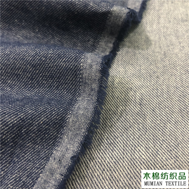 全棉色织春夏斜纹衬衣面料 双色麻灰斜纹布料 男装衬衫面料