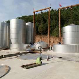 不同尺寸酒容器 厂家平底白钢酒容器制造厂储存酒容器图片