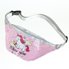 Children's one-shoulder bag, cartoon nail sequins, belt bag, small bag for leisure, cute chest bag