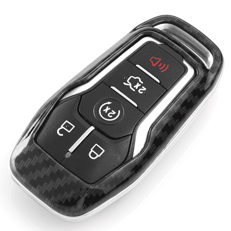 Adecuado para Lincoln 2018 MKZ key case set MKX MKC especial patrón de fibra carbono Shell Navigator Lincoln mainland