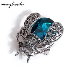 跨境專供昆蟲水晶蟬胸針女知了胸花韓國毛衣時尚大氣別針服飾配件