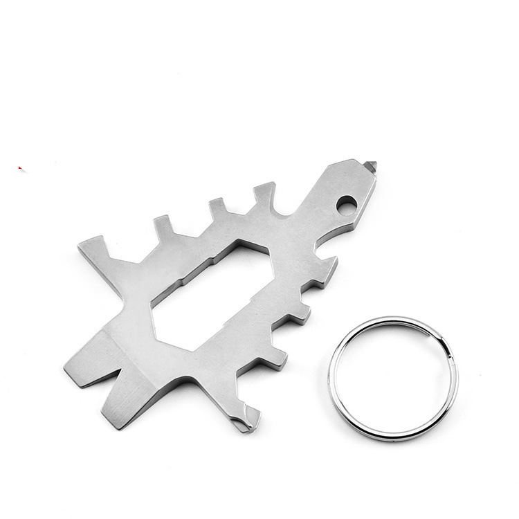 创意多功能圣诞树小工具 EDC工具卡 便携圣诞树礼品工具 带破窗器