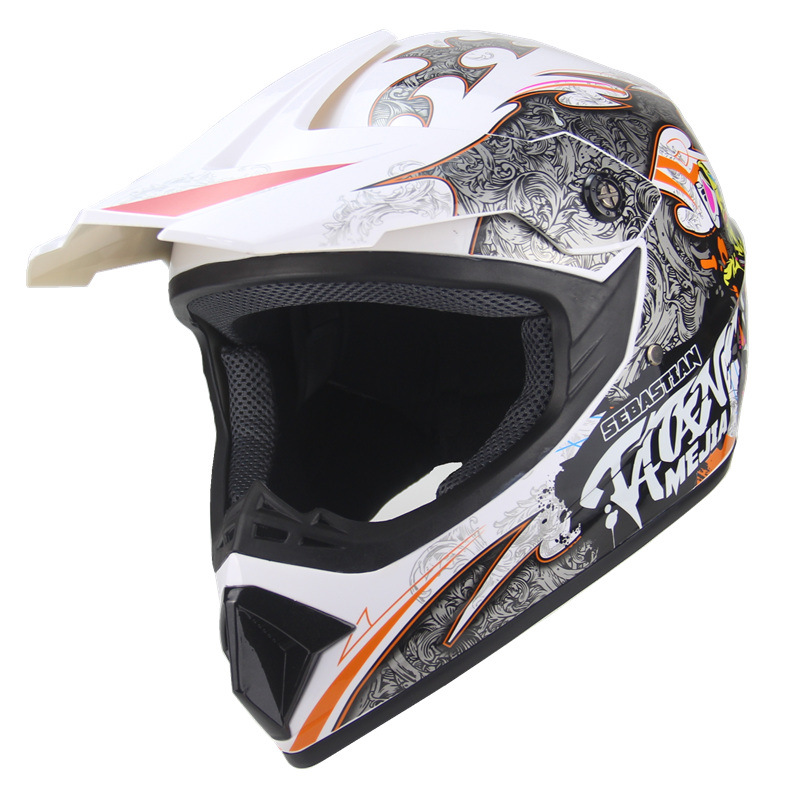 Edición de comercio exterior exclusivo transfronterizo personalizado ATV casco de equitación juventud bicicleta de montaña fuego fantasma casco completo DH Kart casco