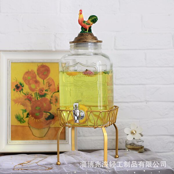 5 -liter rooster elephant cover with faucet glass buffet beverage…