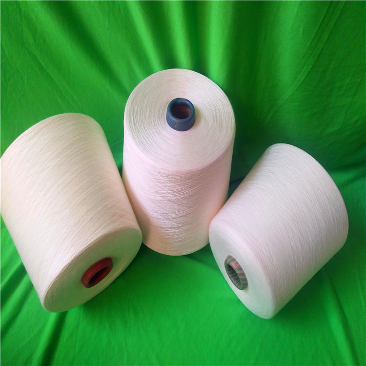 涤纶包芯纱40支45支+4D氨纶长丝 超细旦涤纶纱 厂家现货