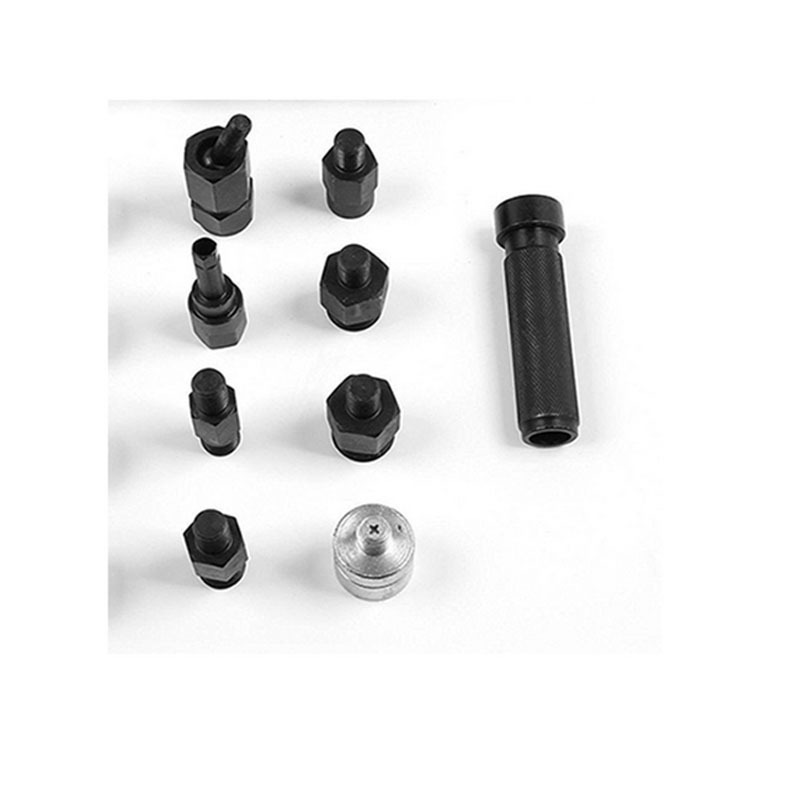 14 piezas de inyector de combustible diesel, desmontaje, inyector, extractor, herramienta de reparación de motor, reparación de automóviles, herramienta de extractor de mantenimiento de automóviles