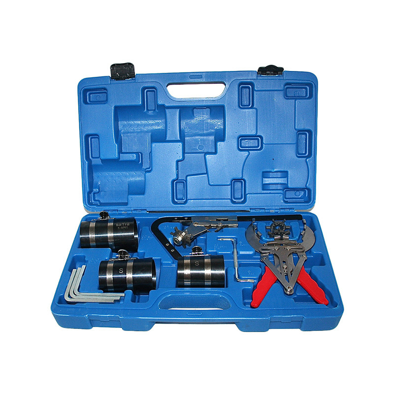 Juego de reparación de anillos de pistón de automóvil Juego de herramientas de extracción de compresión de desmontaje de anillos de pistón Compresor de anillos de pistón