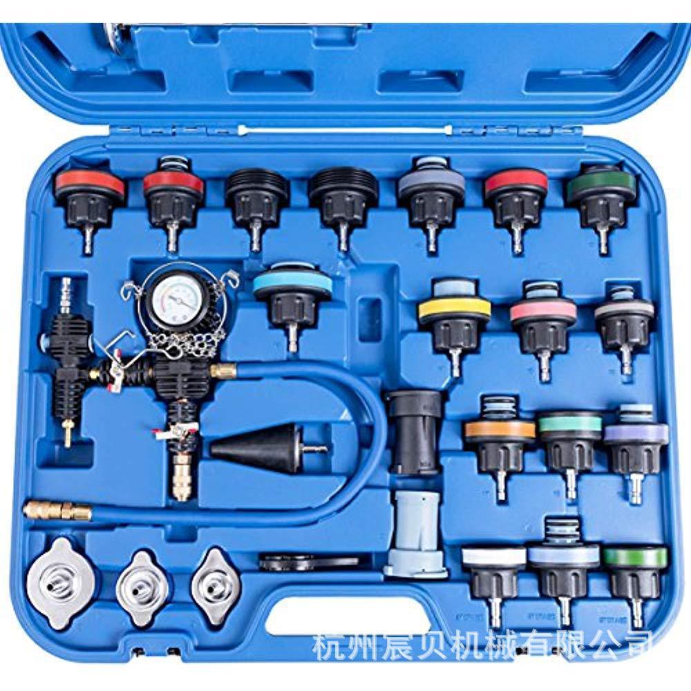 28 piezas de manómetro del tanque de agua del automóvil, detector de fugas del tanque de agua, reemplazo de anticongelante, herramienta de llenado multiusos