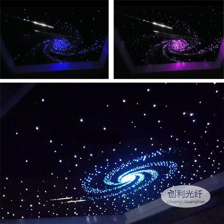 Xinchuangli 1,0mm plástico de fibra óptica de iluminación de fibra óptica PMMA línea de guía de luz interior del coche cielo estrellado lámpara de fibra óptica