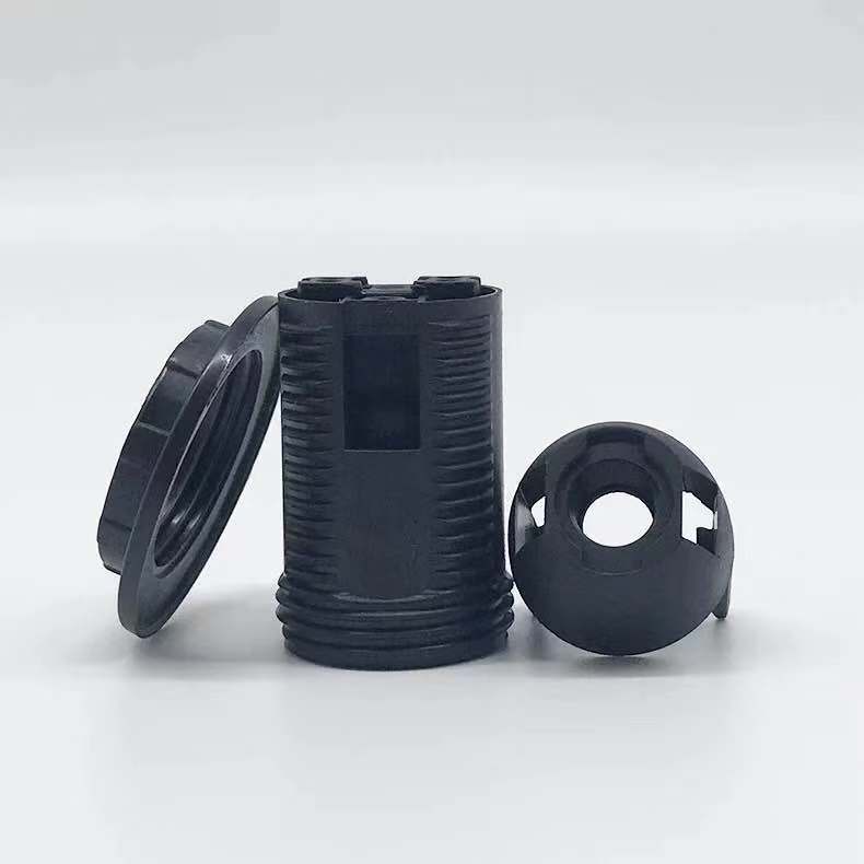 Venta al por mayor de plástico E27 portalámparas accesorios de la lámpara de mesa E14 portalámparas 3C E27 portalámparas de Un solo anillo doble anillo portalámparas de baquelita