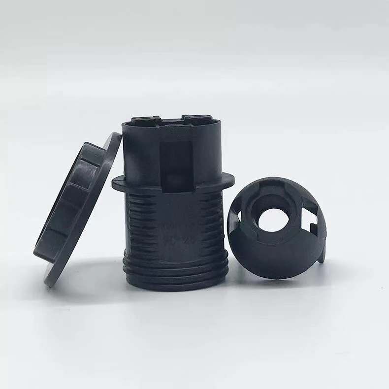 Venta al por mayor de plástico E27 portalámparas accesorios de la lámpara de mesa E14 portalámparas 3C E27 portalámparas de Un solo anillo doble anillo portalámparas de baquelita
