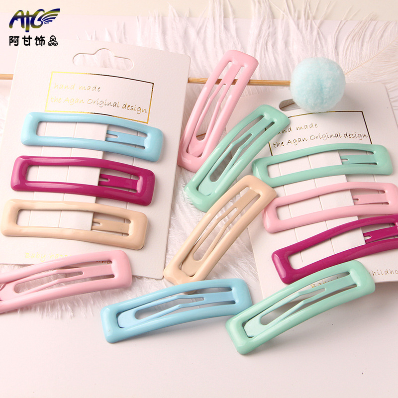 新款日系发卡子简约成人彩色BB夹可爱儿童发夹刘海夹发饰碎发边夹