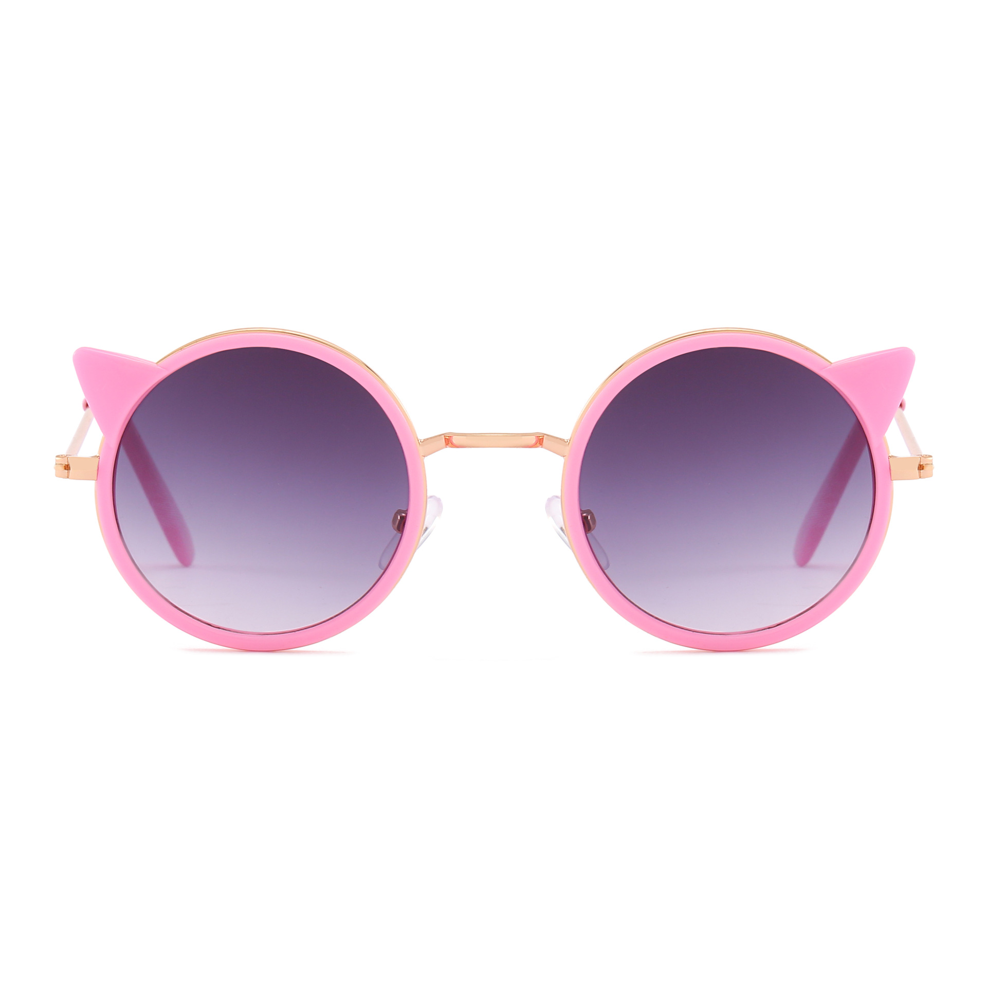 Gafas de sol de los nuevos niños de Europa y América gato de dibujos animados gafas de sol de moda ronda de los niños 9809