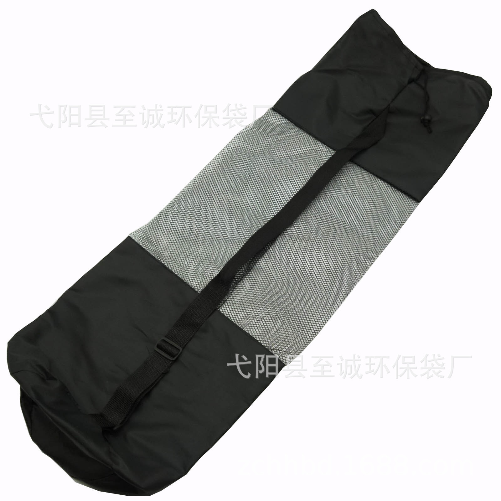 厂家供应涤纶网布瑜伽包 瑜伽垫包装网袋 涤纶料交货快 可印LOGO