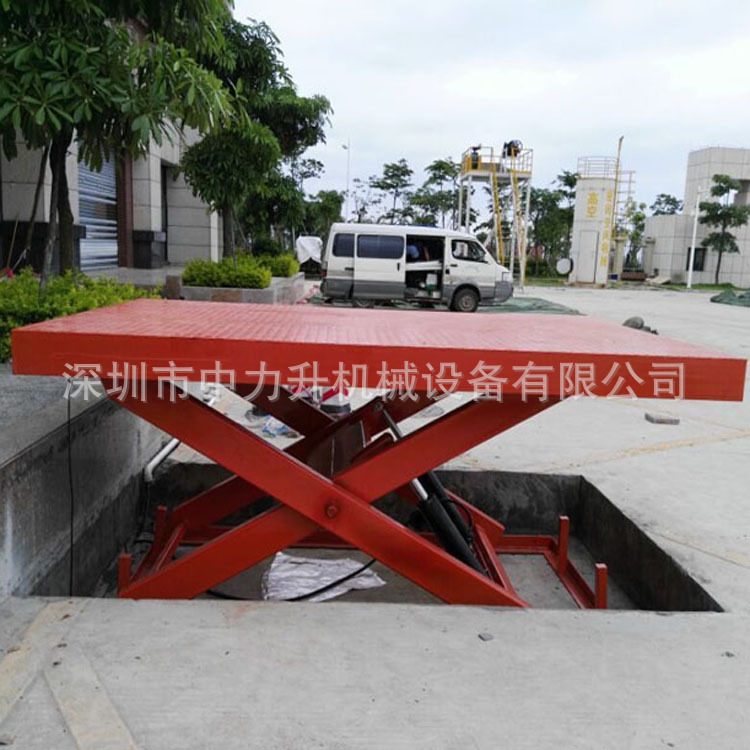 大台面电动升降平台 2吨3吨5吨剪叉液压平台 固定式升降机升降台