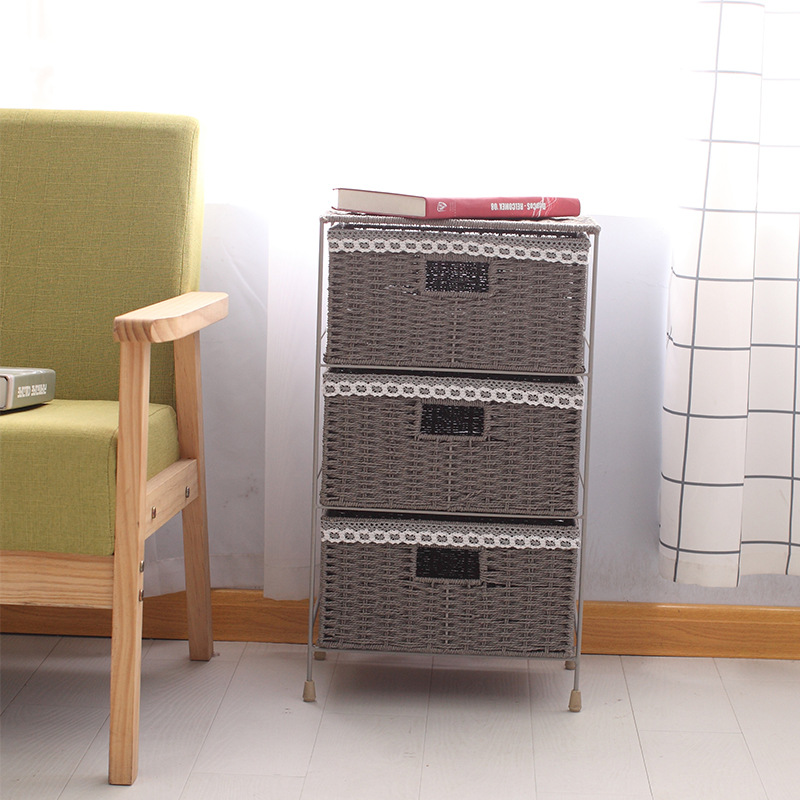 Gabinete de almacenamiento simple transfronterizo de estilo coreano cesta de cajones casillero de clasificación de artículos diversos para el hogar simple Almacenamiento de juguetes para niños