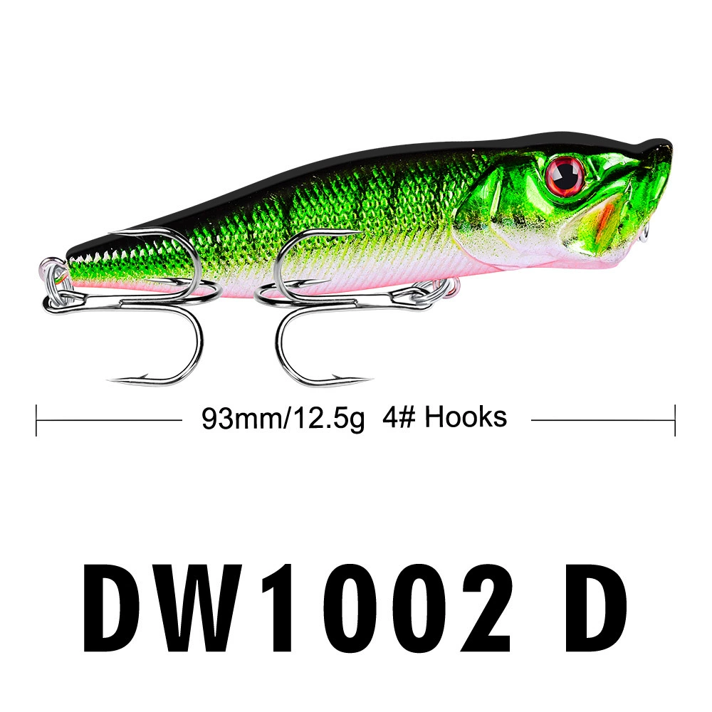 Hard popper lure (PROBEROS) 9.5 cm 12 g, ABS bionic bait, 6 color options