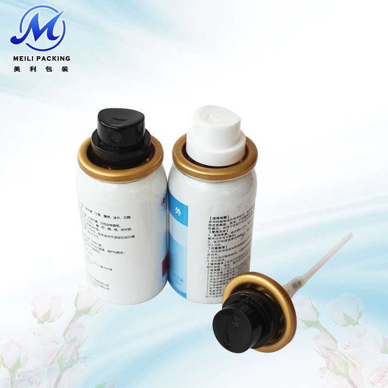 厂家供应 70ML 100ML 120ML脚气喷雾铝罐 口腔护理