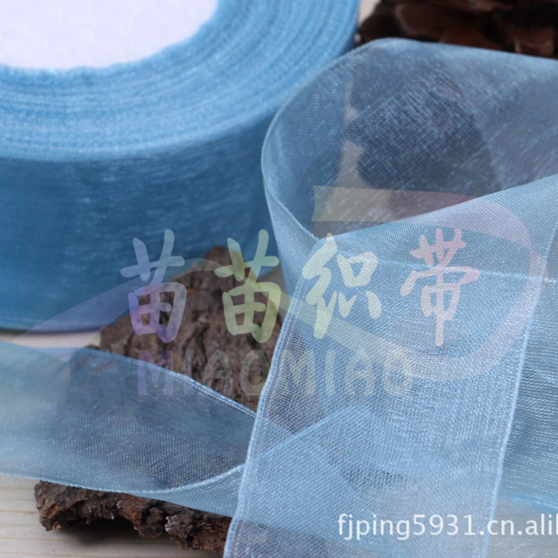 Multi-Color de 12 puntos ensanchado cinta de nieve 4cmDIY accesorios tejidos cinta de hilo de nieve de color horquilla Blue Ribbon