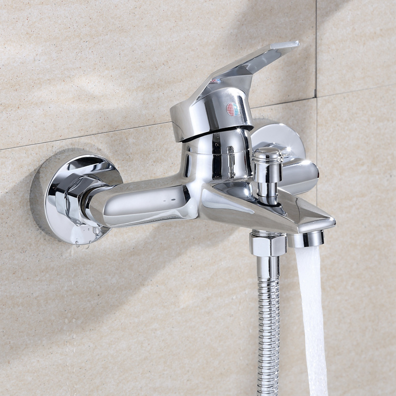 Chenlu Yashi triple bathtub shower faucet wall concealed shower head lifting suit faucet